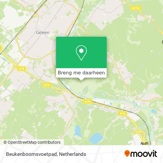 Beukenboomsvoetpad kaart