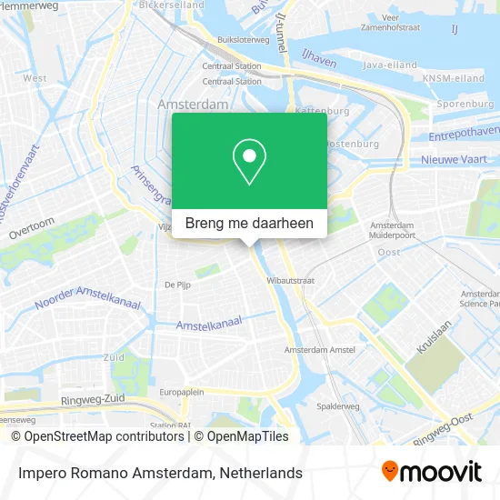 Impero Romano Amsterdam kaart