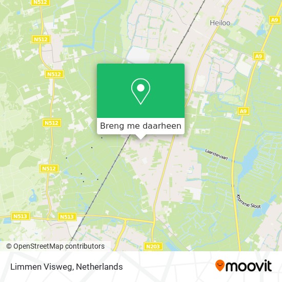 Limmen Visweg kaart