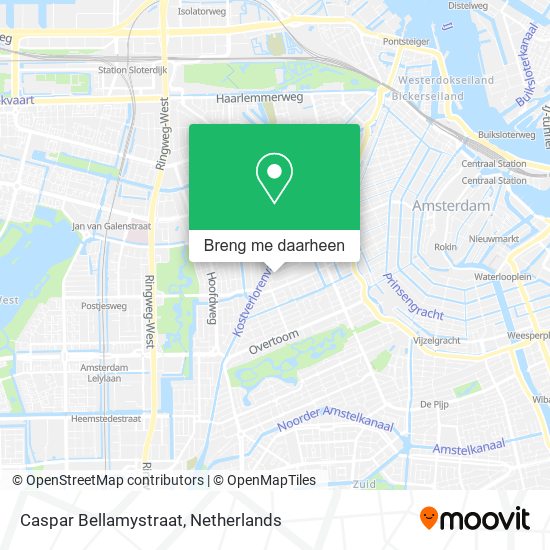 Caspar Bellamystraat kaart