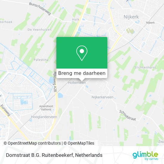 Domstraat B.G. Ruitenbeekerf kaart