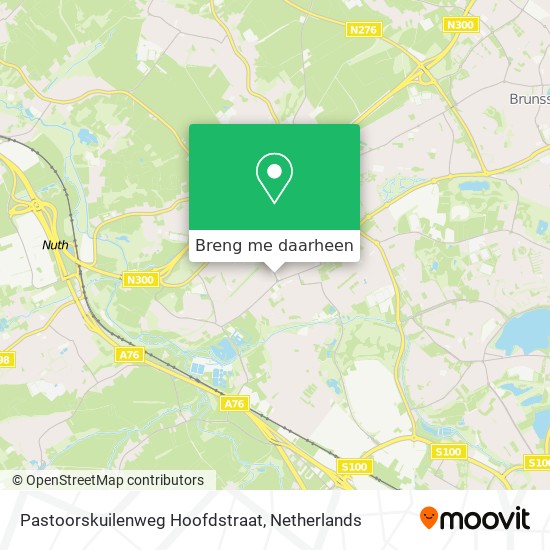 Pastoorskuilenweg Hoofdstraat kaart