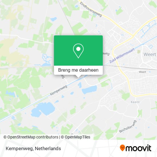 Kempenweg kaart