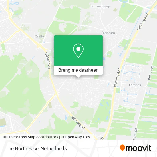 The North Face kaart