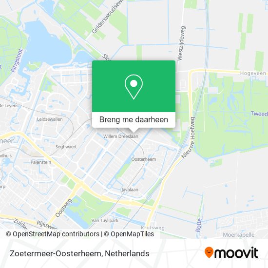 Zoetermeer-Oosterheem kaart