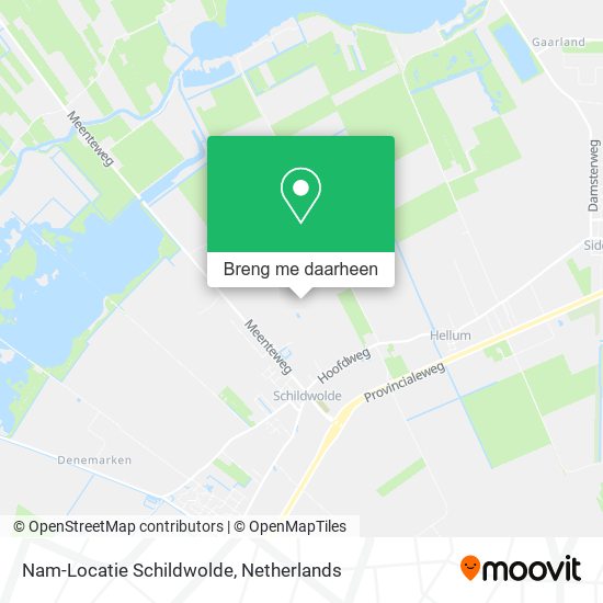 Nam-Locatie Schildwolde kaart