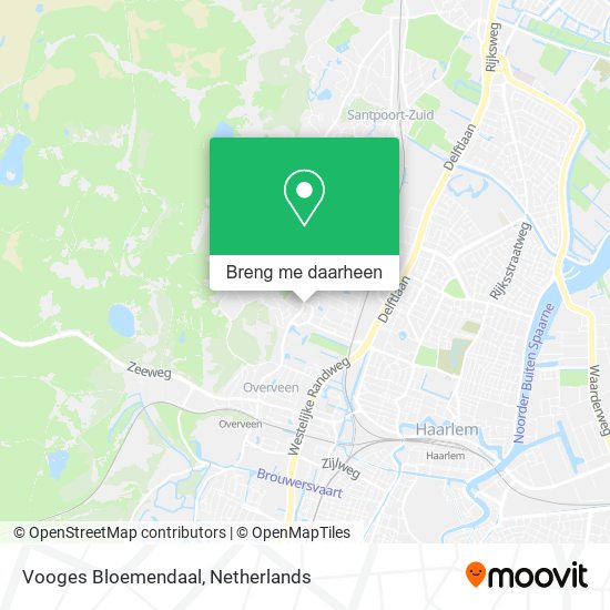 Vooges Bloemendaal kaart