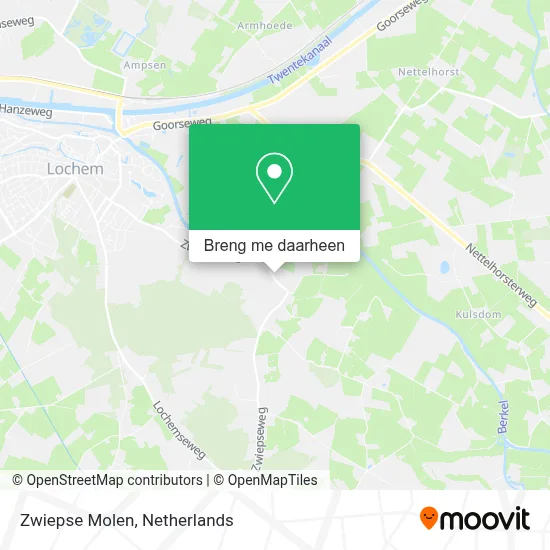 Zwiepse Molen kaart