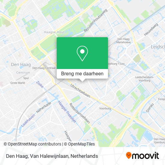 Den Haag, Van Halewijnlaan kaart