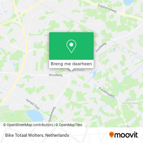 Bike Totaal Wolters kaart