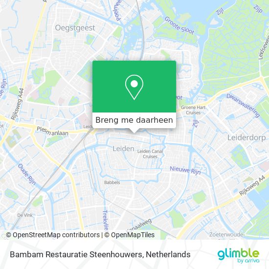 Bambam Restauratie Steenhouwers kaart