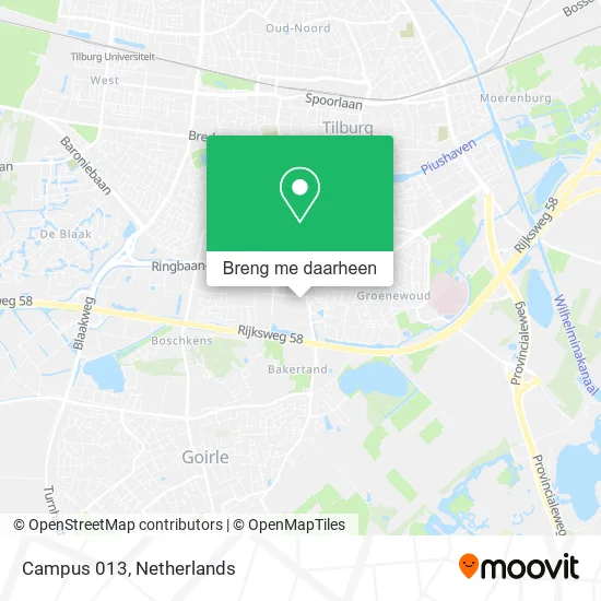 Campus 013 kaart