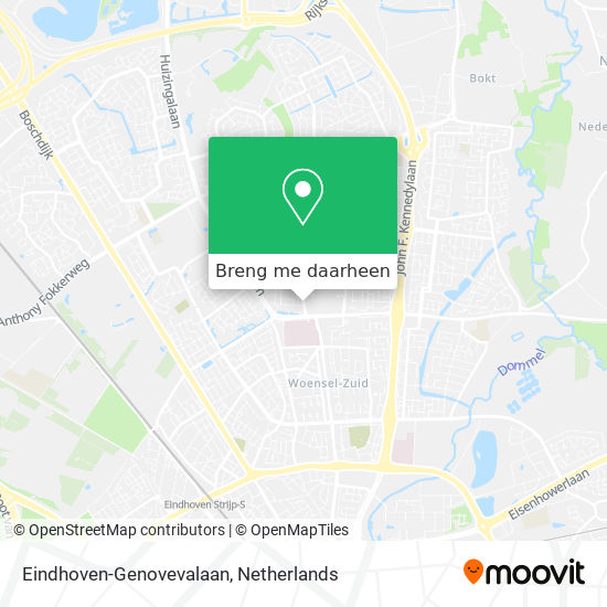 Eindhoven-Genovevalaan kaart