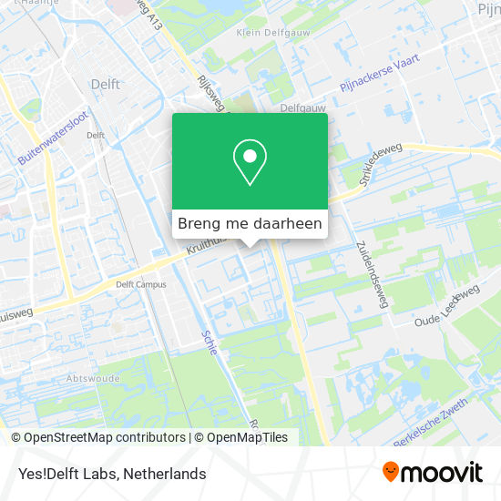 Yes!Delft Labs kaart