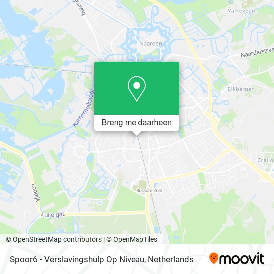 Spoor6 - Verslavingshulp Op Niveau kaart