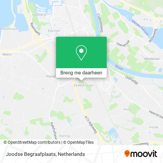 Joodse Begraafplaats kaart