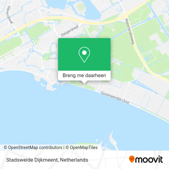 Stadsweide Dijkmeent kaart