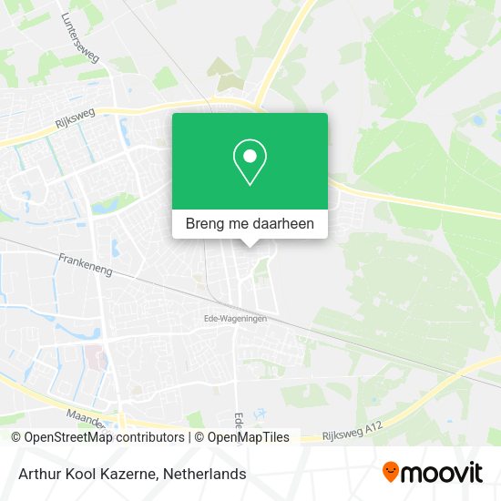 Arthur Kool Kazerne kaart