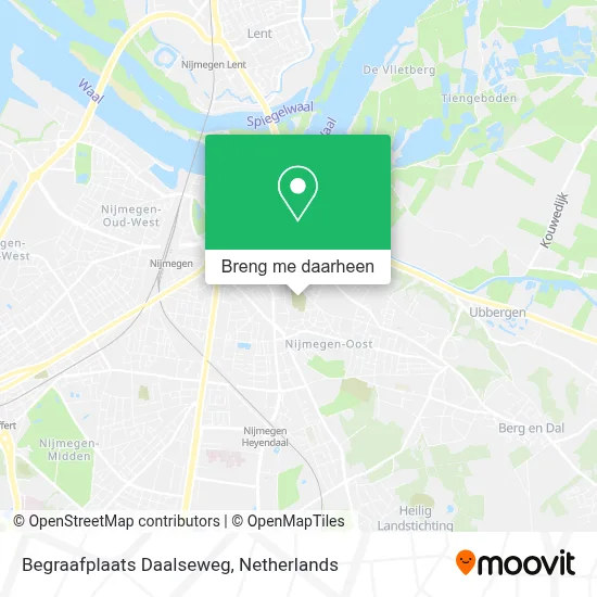 Begraafplaats Daalseweg kaart