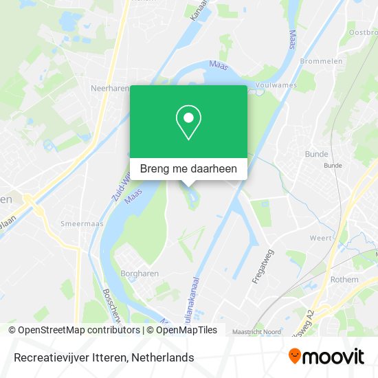 Recreatievijver Itteren kaart