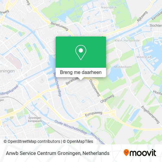 Anwb Service Centrum Groningen kaart