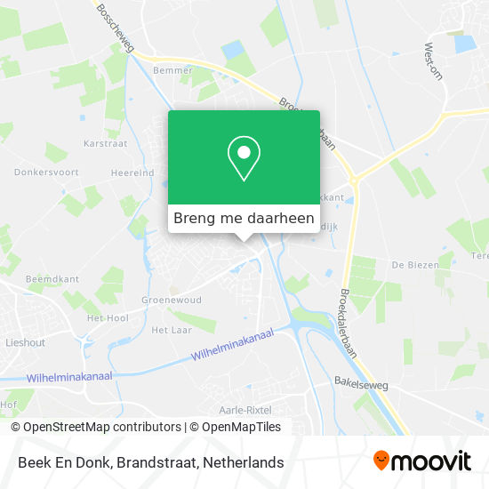 Beek En Donk, Brandstraat kaart