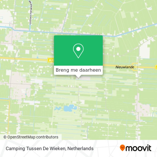 Camping Tussen De Wieken kaart