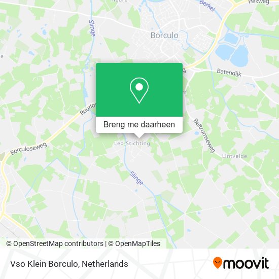 Vso Klein Borculo kaart