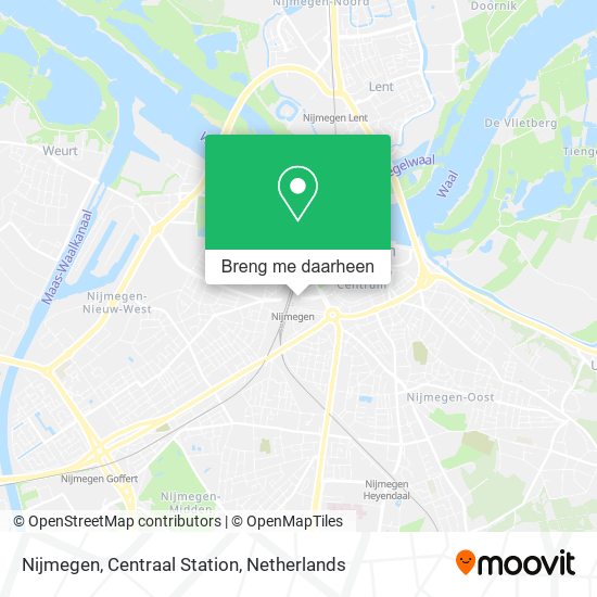 Nijmegen, Centraal Station kaart