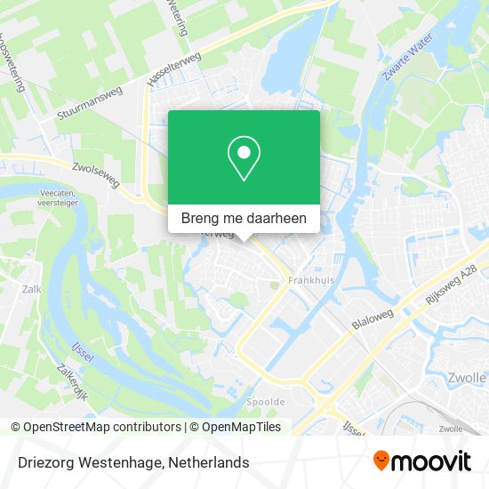 Driezorg Westenhage kaart