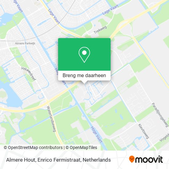 Almere Hout, Enrico Fermistraat kaart