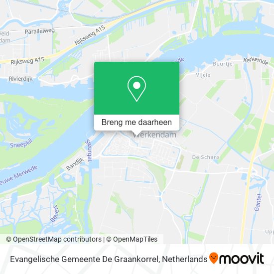 Evangelische Gemeente De Graankorrel kaart