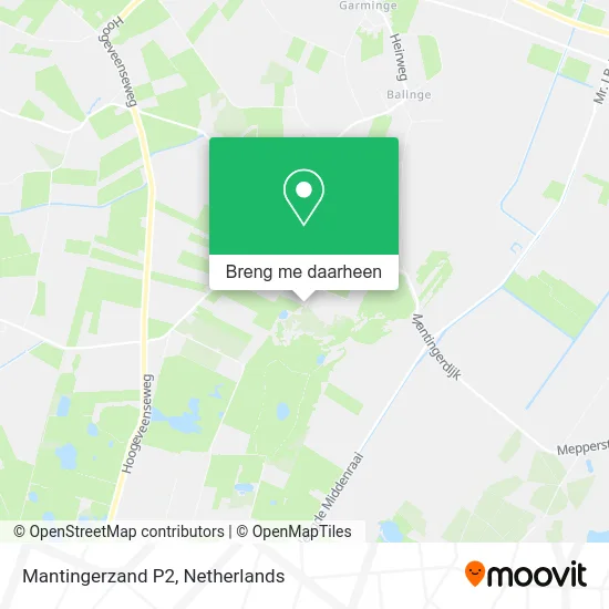 Mantingerzand P2 kaart