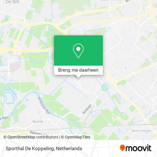 Sporthal De Koppeling kaart