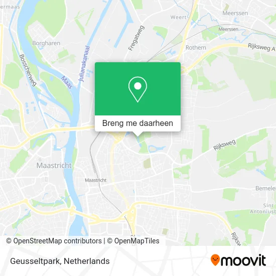 Geusseltpark kaart