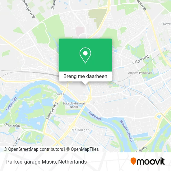 Parkeergarage Musis kaart