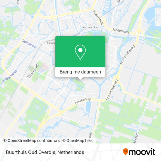 Buurthuis Oud Overdie kaart