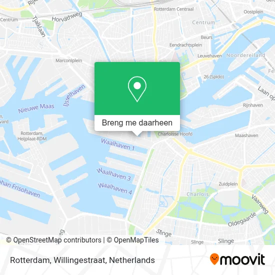 Rotterdam, Willingestraat kaart