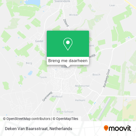 Deken Van Baarsstraat kaart