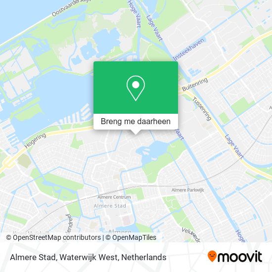 Almere Stad, Waterwijk West kaart