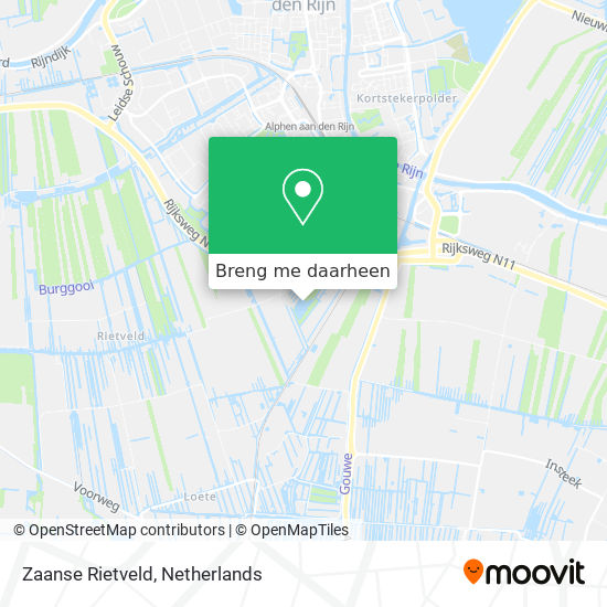 Zaanse Rietveld kaart