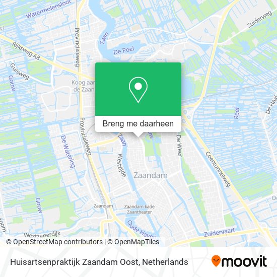 Huisartsenpraktijk Zaandam Oost kaart