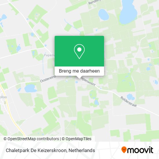 Chaletpark De Keizerskroon kaart