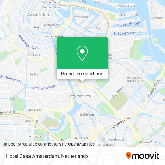 Hotel Casa Amsterdam kaart
