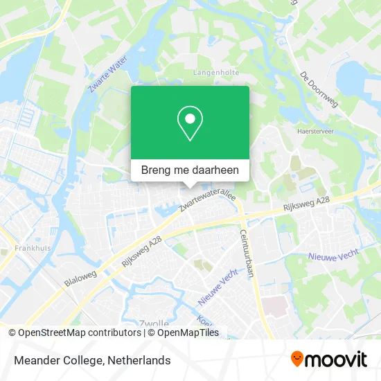 Meander College kaart