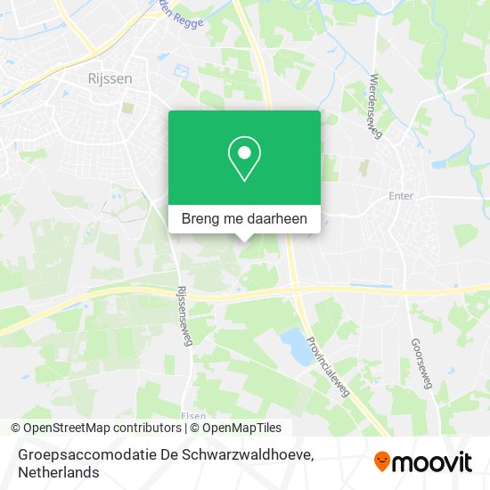 Groepsaccomodatie De Schwarzwaldhoeve kaart