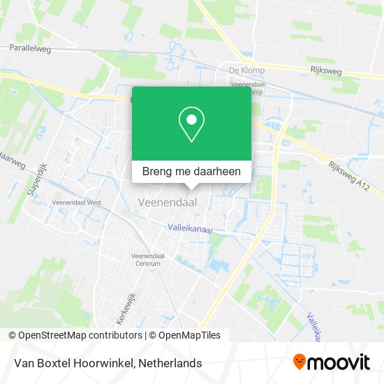 Van Boxtel Hoorwinkel kaart