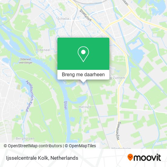 Ijsselcentrale Kolk kaart