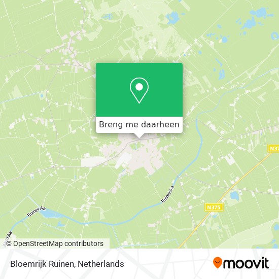 Bloemrijk Ruinen kaart