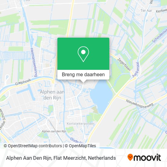 Alphen Aan Den Rijn, Flat Meerzicht kaart